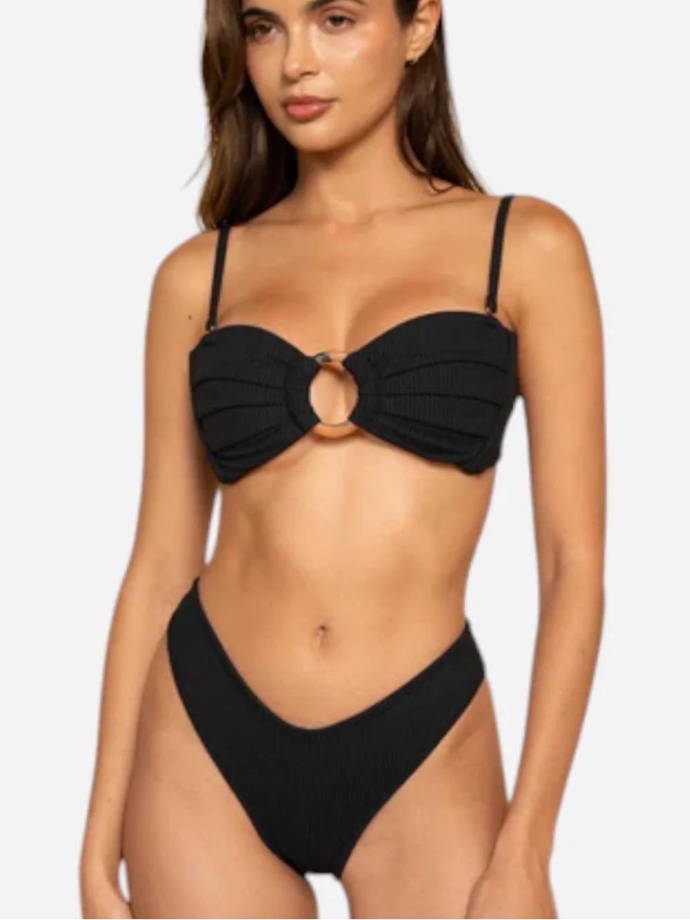 Montce black Rib Lulu Bikini Bottom